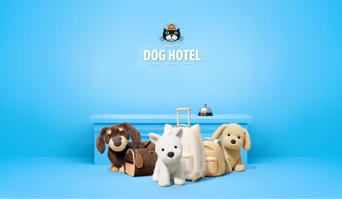 趣意启程： Jellycat Dog Hotel狗狗酒店主题店登陆成都SKP
